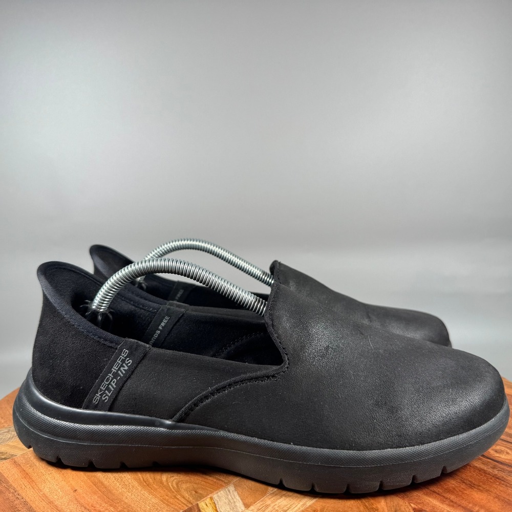 Skechers Slip-ins Ultra Flex 3.0 Black Textile Walking Shoes 136544 Womens 7.5